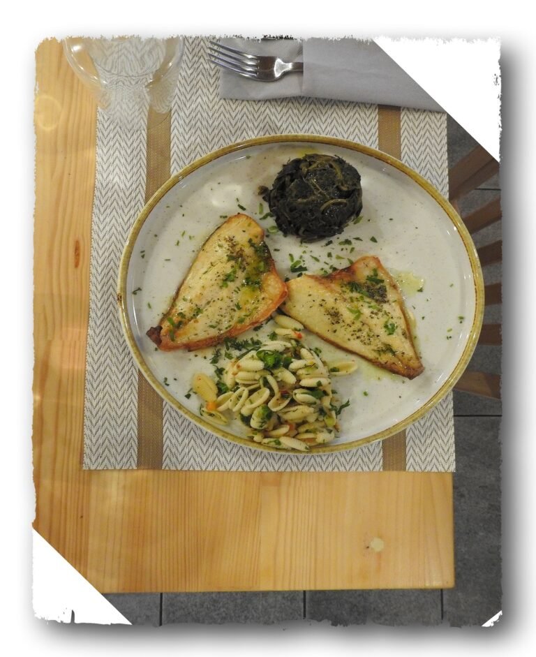 Fish fillet with boiled Greens